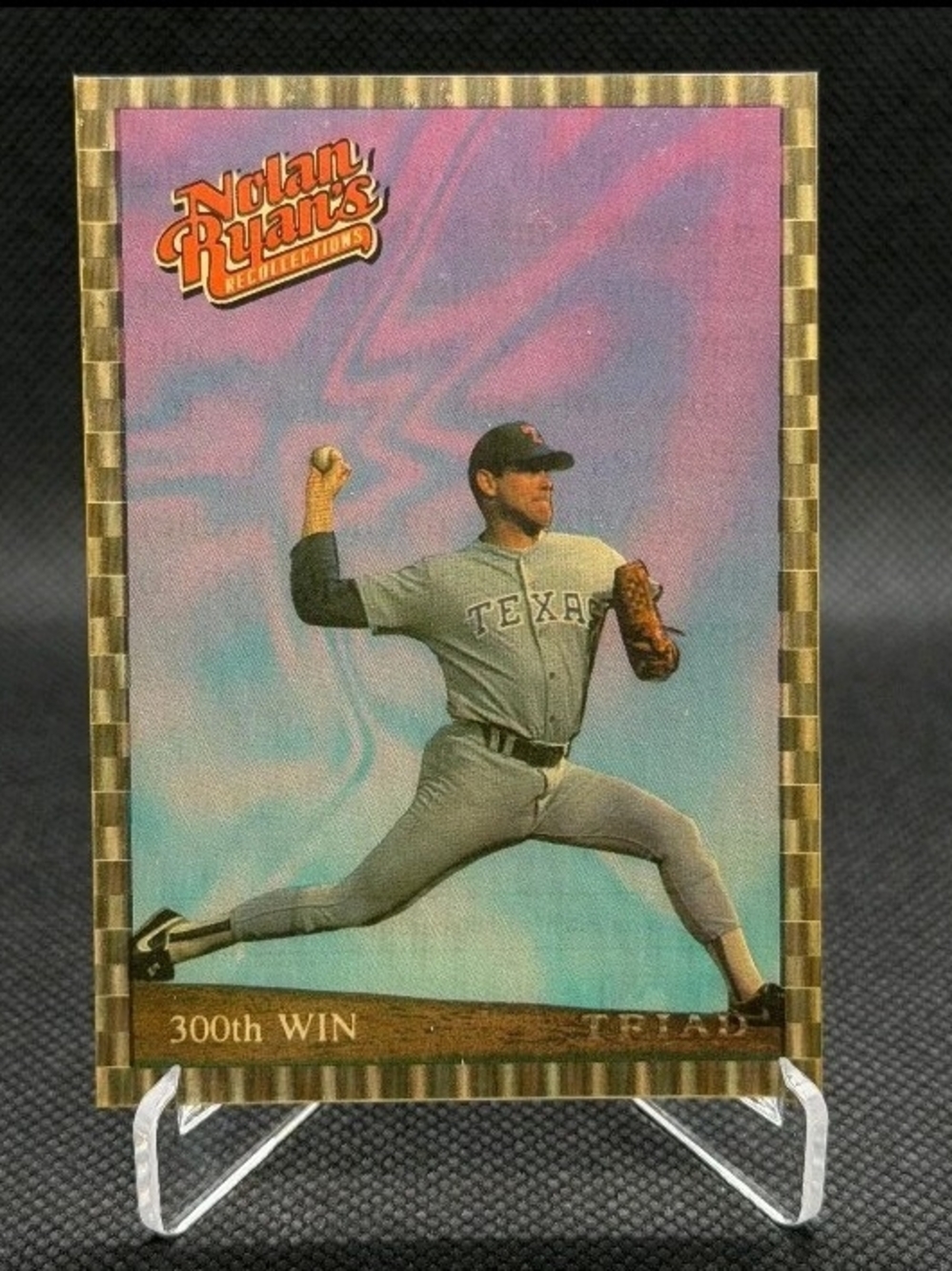 Nolan Ryan 1993 Triad Whataburger Holo 300th Win Rangers NM